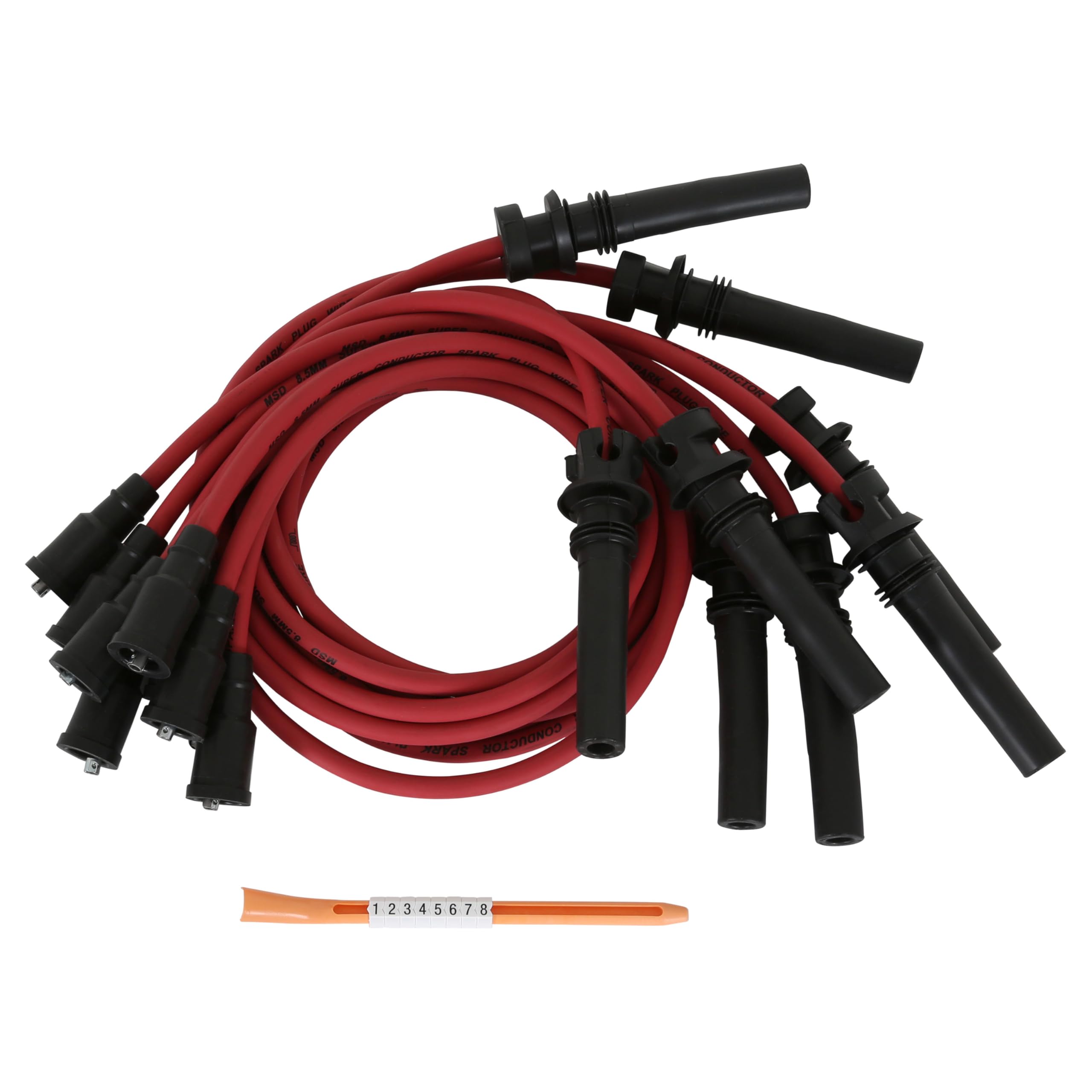 Amazon.com: MSD 32039 Super Conductor Spark Plug Wire Set, Red